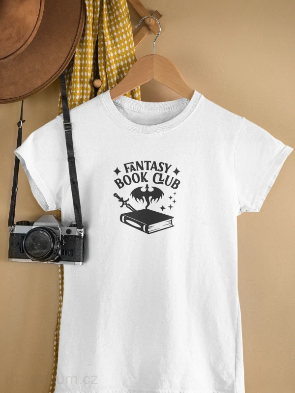FANTASY BOOK CLUB tričko BÍLÉ